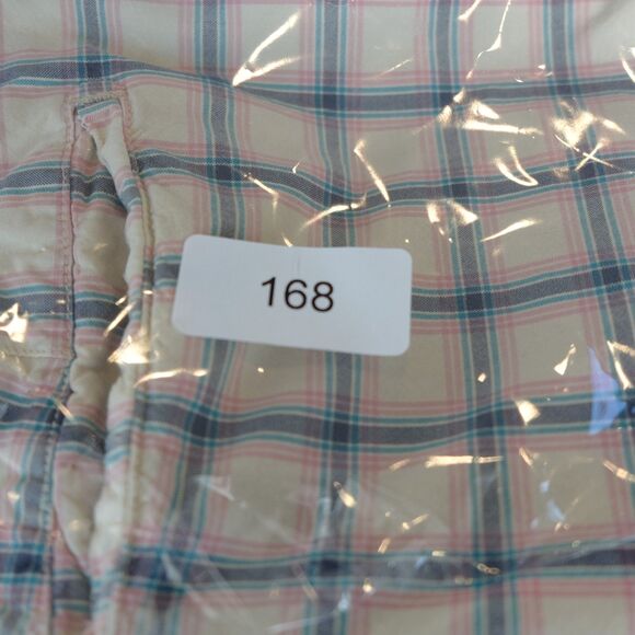 Vintage Abercrombie & Fitch Men's Bermuda Shorts Cream Pink Blue Sz 30 - Picture 16 of 16